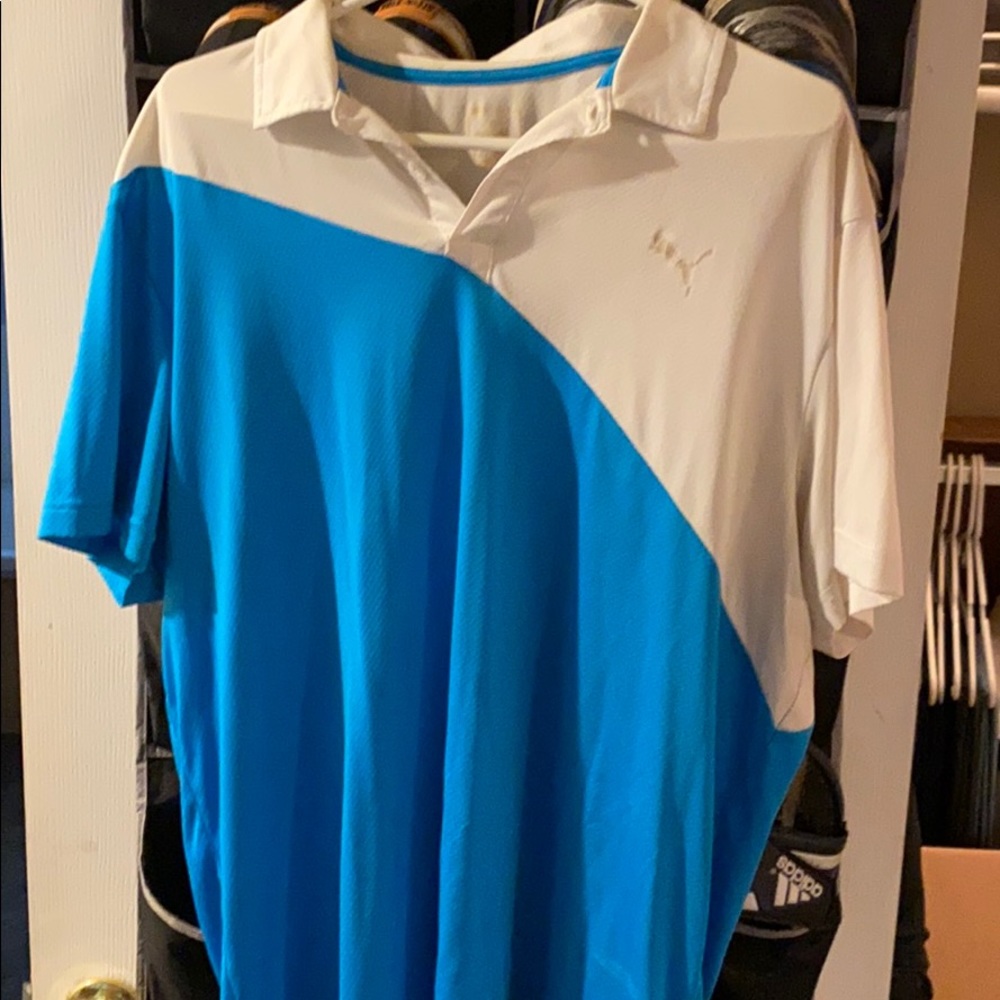 Puma dri-fit polo style shirt